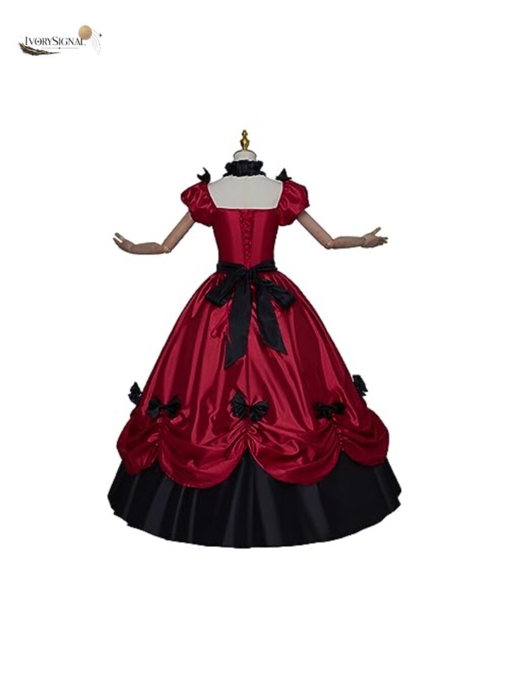 Women's Gothic Victorian Rococo Civil War Ball Gown Medieval Costume Dress - Picture 5 of 5